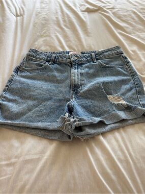 Vintage Wrangler Light Blue Distressed Jean Shorts
